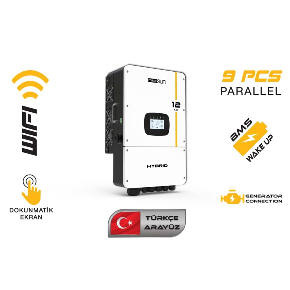 MEXXSUN 12 KW Hibrit Monofaze LV (48V)