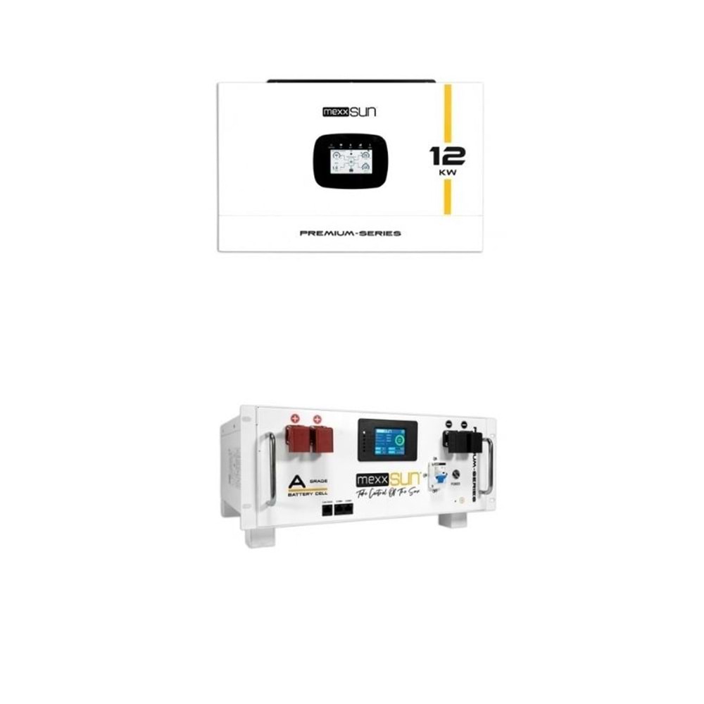 Mexxsun 12kW İnverter + Mexxsun 48V 100A Lityum Akü