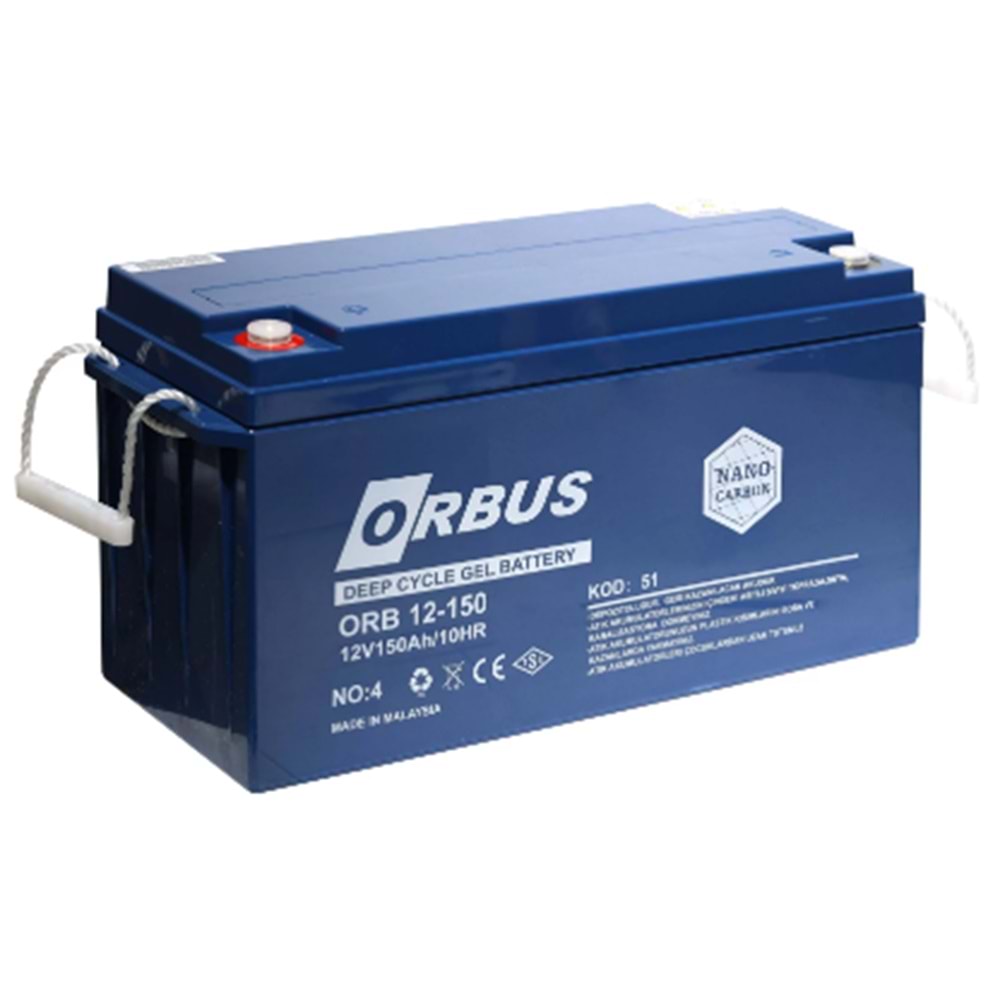 Orbus 12V 150A Jel Akü