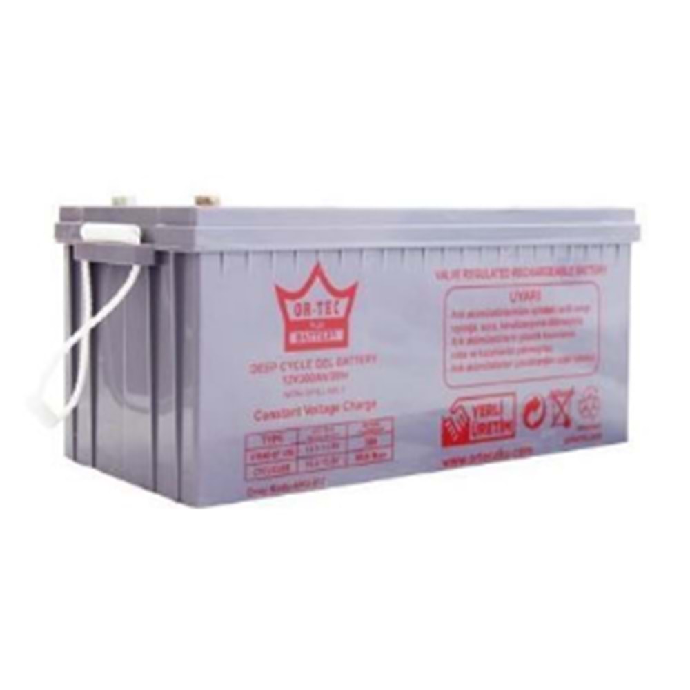 Or-Tec 12V 200A Jel Akü