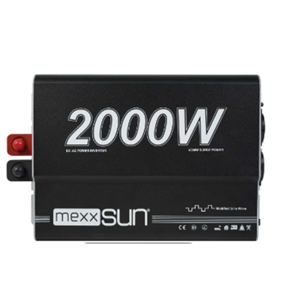 Mexxsun 12V 2000W Modifiye Sinüs İnverter