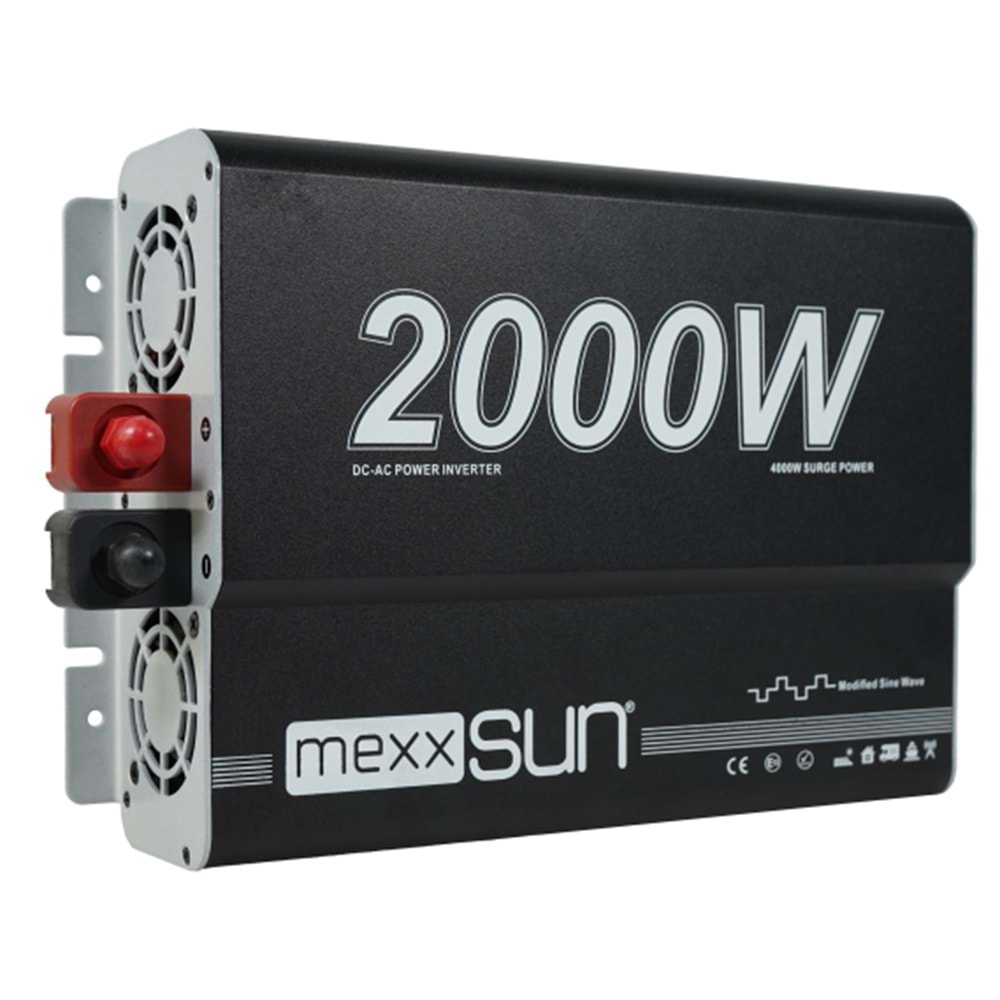 Mexxsun 12V 2000W Modifiye Sinüs İnverter