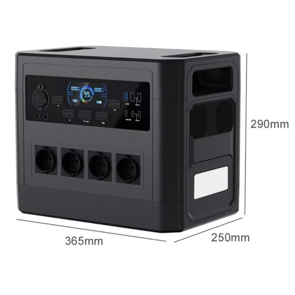ORTEC TAŞINABİLİR İSTASYON 24OOW İNVERTER + 2KW BATARYA