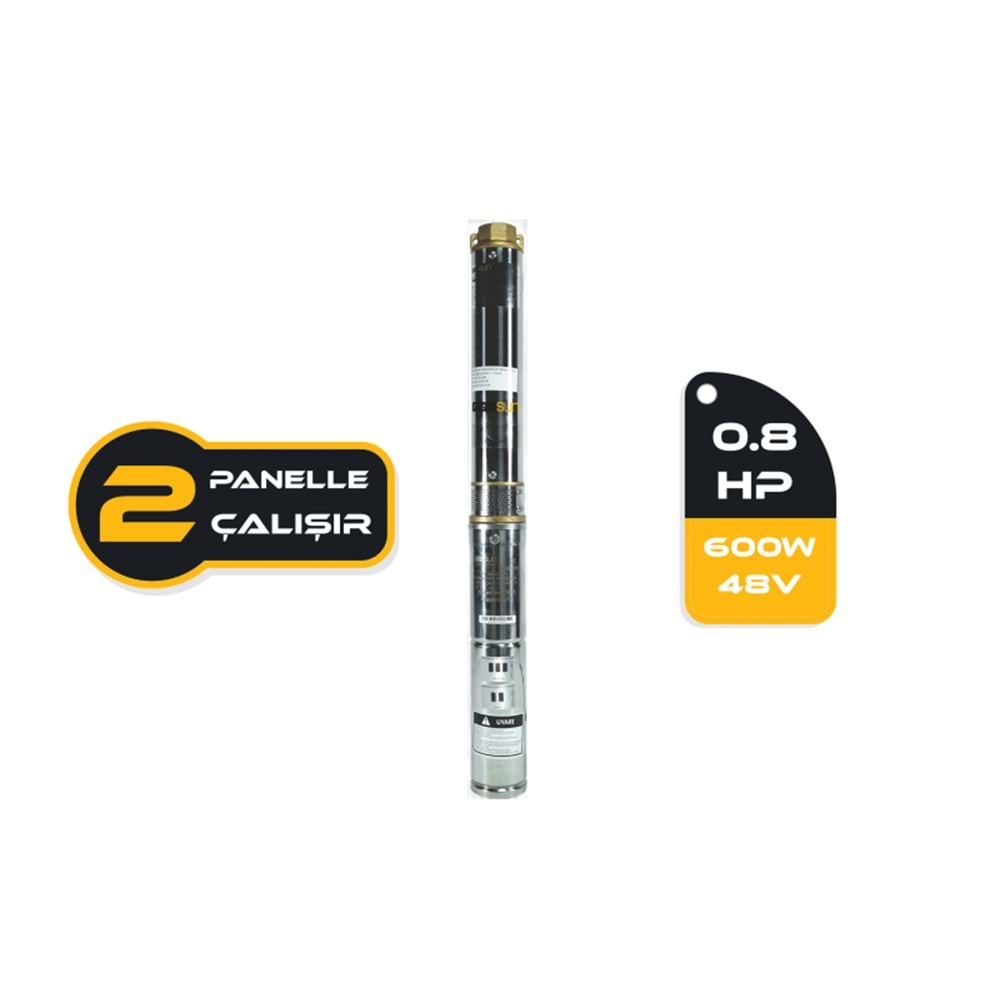 DC pompa 0.8 Hp / 600W / 48V (3RDC3.5-80-48-600)