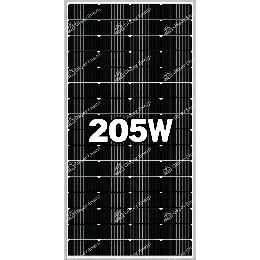 Okyay Enerji 205 Watt MonoKristal Güneş Paneli A+