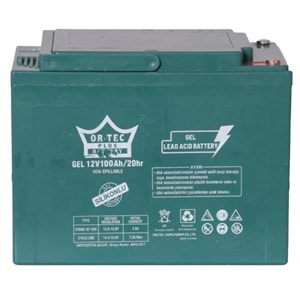 Or-Tec 12V 100A Elektrikli Jel Akü
