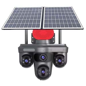 Pulnıx AOV Teknolojisi 4G Solar Kamera IPC 4 Kameralı 7/24 Kayıt