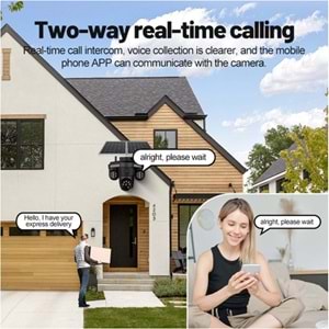 Pulnıx AOV Teknolojisi 4G Solar Kamera IPC 4 Kameralı 7/24 Kayıt
