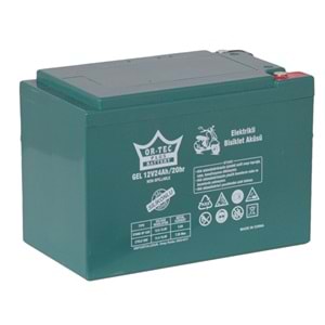 Or-Tec 12V 24A Elektrikli Jel Akü