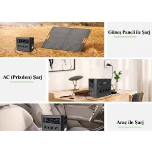 ORTEC TAŞINABİLİR İSTASYON 24OOW İNVERTER + 2KW BATARYA