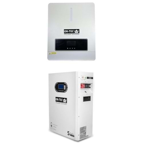 Ortec 6.2kW İnverter + Truva 5kW Lityum Batarya