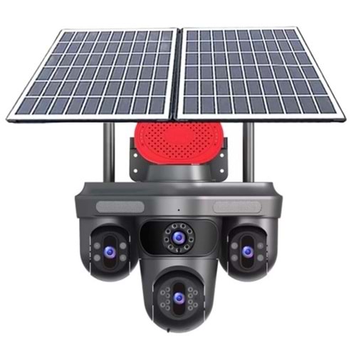 Pulnıx AOV Teknolojisi 4G Solar Kamera IPC 4 Kameralı 7/24 Kayıt