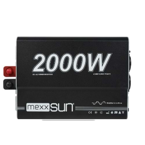 Mexxsun 12V 2000W Modifiye Sinüs İnverter