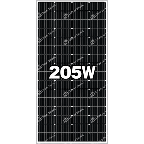 Okyay Enerji 205 Watt MonoKristal Güneş Paneli A+