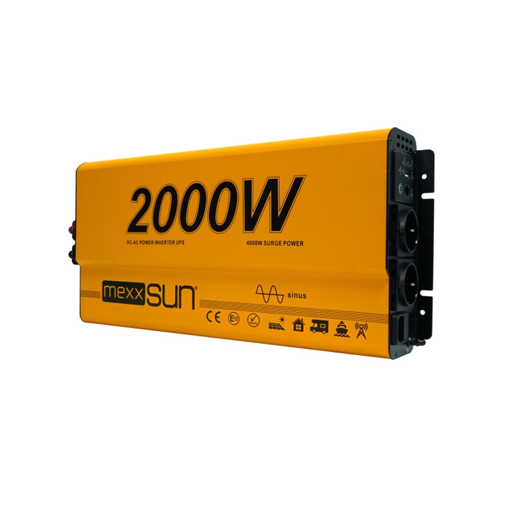 Tam Sinüs UPS (Remote Ekran) 12V 2000W