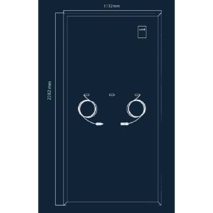 Okyay Enerji 625W Topcon Bifacal Monokristal Yüksek Teknoloji Güneş Paneli