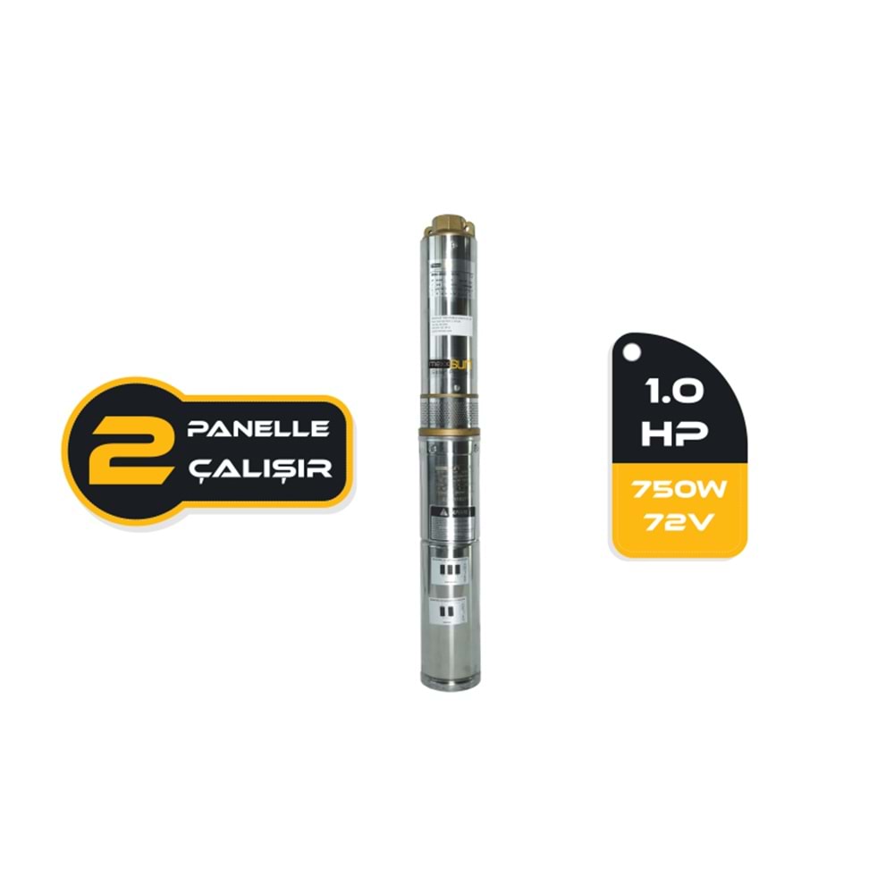 DC Pompa 1 Hp / 750W / 72V (4DC6-56-72-750)